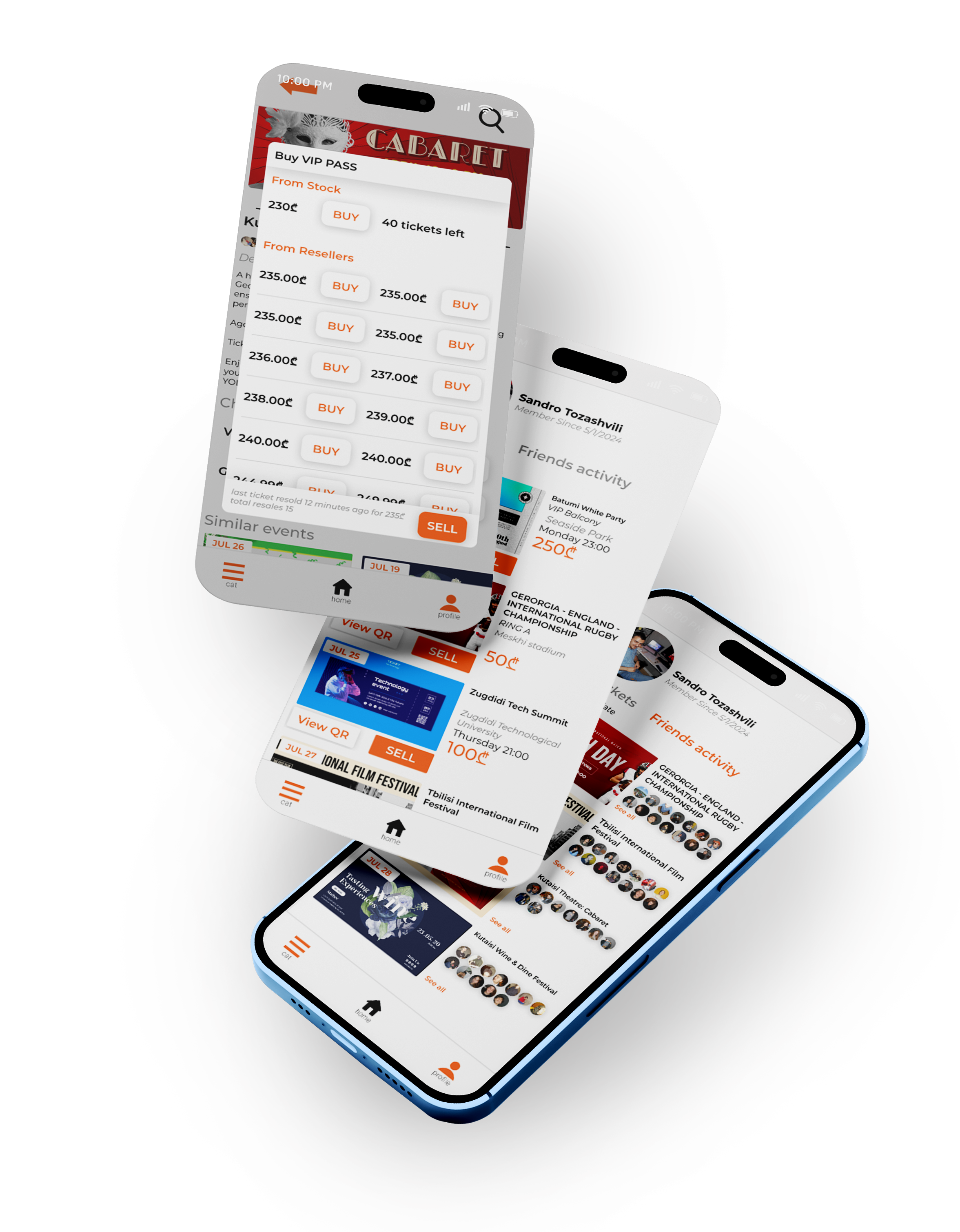Features mockup